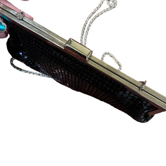 Black Sparkle Evening Clutch La Regale - Picture 3 of 6